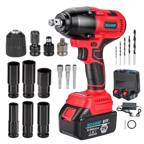 Cordless Impact Wrench 1/2", 1106 FT-lbs 1500Nm Brushless Impact Gun