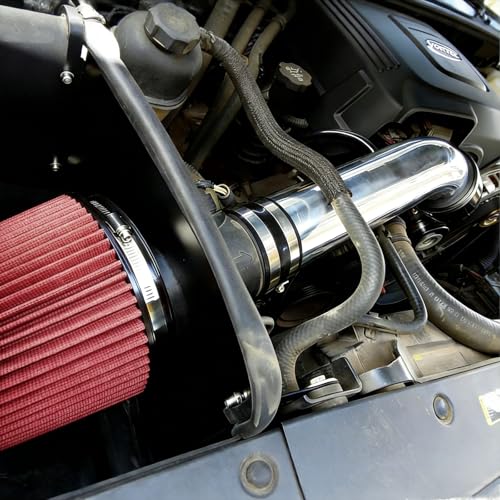 KAX 3.5" Cold Air Intake Kit for 1999-2006 Chevrolet Silverado 1500 - color: Red, size: 2002-2006 Chevrolet Avalanche 1500 GAS
