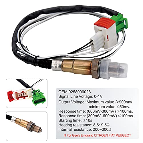 ARTILAURA 2-1/16" 52mm Air/Fuel Ratio Gauge LED Digital Display with Narrowband O2 Oxygen Sensor Car Gauge for 12V Car