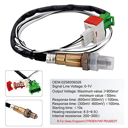 ARTILAURA 2-1/16" 52mm Air/Fuel Ratio Gauge LED Digital Display with Narrowband O2 Oxygen Sensor Car Gauge for 12V Car