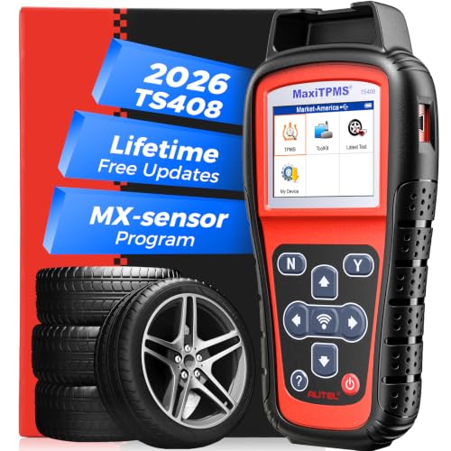 Autel MaxiTPMS TS408 TPMS Relearn Tool, 2026 TPMS Programming Scanner Lite Ver. of TS501 Pro TS508WF TS601, Activate/Relearn/Read Sensors, Program MX-Sensor 315/433MHz, Lifetime Free Updates