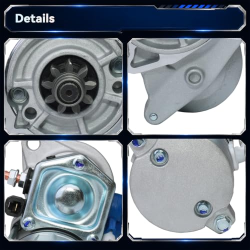 17123-63016 18004N Starter Motor for D1703 D1803 V2203 V2403 L3430 L4740 L5030 KX121-3 MX4700 MX5000 Models, 12V 2.0KW 9 Teeth CW - size: 17123-63016