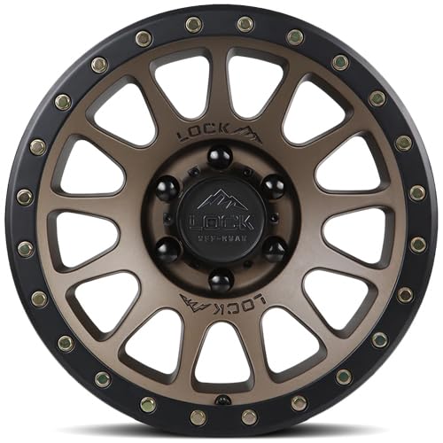 LOCK OFFROAD YOSEMITE-7963MRMBR 17X9-6X135 0et - Matte Desert Bronze with Matte Black Ring - color: Matte Desert Bronze with Matte Black Ring, size: 17X9 - 6X135 0et