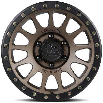 LOCK OFFROAD YOSEMITE-7969MRMBR 17X9-6X139.7 0et - Matte Desert Bronze with Matte Black Ring - color: Matte Desert Bronze with Matte Black Ring, size: 17X9 - 6X139.7 0et