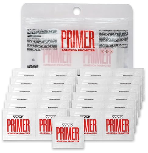 VViViD Primer Adhesive Promoter (2 ML Wipes - 25 Pack), for Painting, Metal, Plastic, Vinyl Wrapping, Rubber, Concrete and More. - color: Wipes, size: (2 mL - 25 Pack)