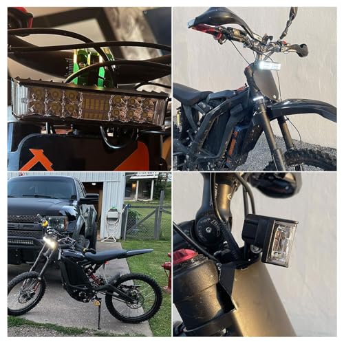 Headlight Light Bar LED for Sur-Ron Surron Light Bee S X Segway X160 X260 for 7/8" Handlebars Motorcycle Electric Dirt Bike Plug and Play Farther and Wider View