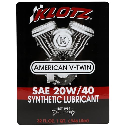 Klotz 6 Quart 20W-40 Synthetic Oil Change Kit for Indian™ Thunderstroke Motorcycle - size: 6 Quart - Indian Thunderstroke