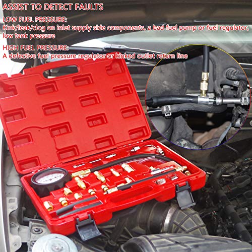 JIFETOR Fuel Injection Pump Pressure Tester Gauge Kit TU-114