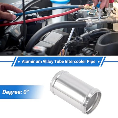 2.25" OD 0° 6063 Aluminum Alloy Tube Intercooler Pipe 4" Length - size: 2.25"OD 4"Length
