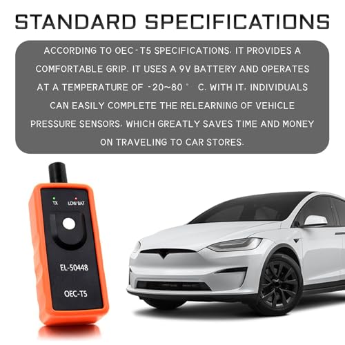EL-50448 TPMS Relearn Tool, Tire Pressure Monitor Sensor Activation Reset Tool OEC-T5 for Most Series Vehicles OEC-T5 TPMS System Programming Training Activation Tools (Orange)