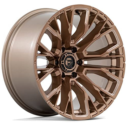 17x9 Fuel D850 Rebar Platinum Bronze Milled Wheel 6x5.5 (-12mm) - color: PLATINUM BRONZE MILLED, size: 17X9,6X5.5,-12mm