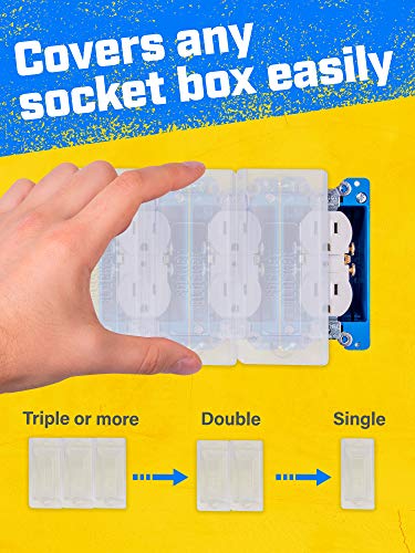 – The Smarter Outlet Cover for Drywall & Painting – Better than Tape for Remodeling & DIY Projects - 6 Pack - size: 6 Pack