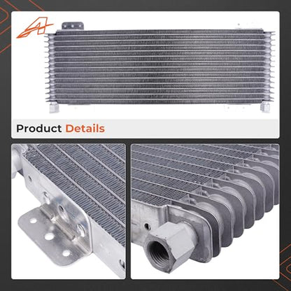 40k Transmission Cooler Kit LPD47391, Heavy Duty 40,000 GVW Low Pressure Drop Oil Cooler, Brazed Aluminum Trans Cooler Compatible with Tru-Cool 40k for Trucks, RVs & Towing Vehicles (Silver) - color: Silver