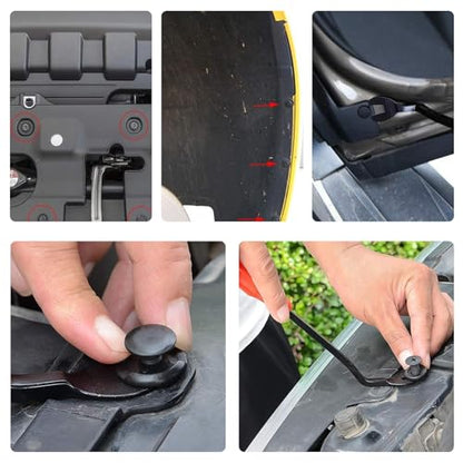 ANTS PART 330Pcs Car Bumper Clips Plastic Rivet Fasteners Push Retainer Kit