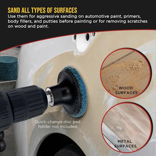 Dura-Gold 2" Diameter Surface Conditioning Discs Blue Fine Sanding Grit - style: Fine
