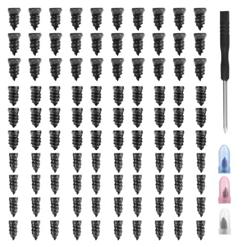 100PCS 3-Size Tire Repair Rubber Nail Kit with Screwdriver - color: 3 Size/100PCS