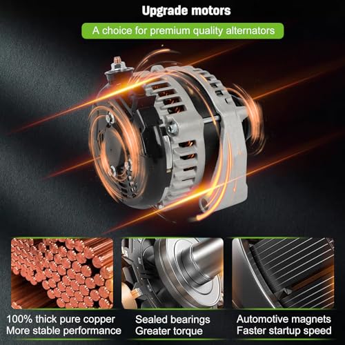 SCITOO 170A New Alternator Fits for Cadillac for Escalade ESV 6.2L 15-20 - size: Small, style: 14009 Alternator