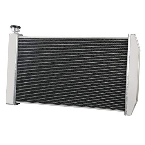 ALLOYWORKS 4 Row All Aluminum Radiator + Shroud Fan + Relay for 1988-1999 Chevy C/K 1500 2500 3500 5.0L 5.7L Blazer