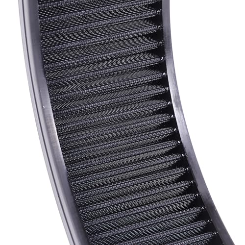 14"x4" Round Air Cleaner Filter Element High Flow (Black) - size: 14" x 4" Black