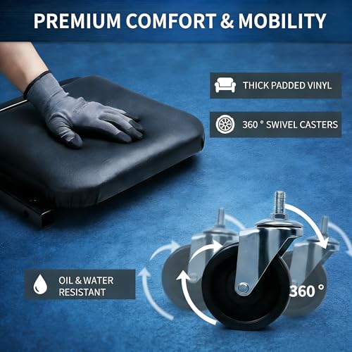 superokay 2-in-1 Folding Creeper Seat, 40-Inch, 330LBS Capacity - size: 40 inch