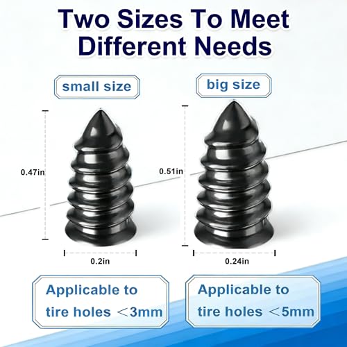 72Pcs Tire Plug Kit, Tire Repair Screws Flat Tire Repair Kit
