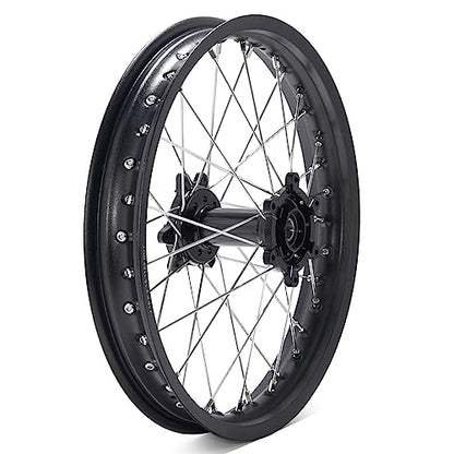 TOFR 18"x2.15" CNC Rear Wheel Rim for Surron Ultra Bee Sur-ron Spoked Wheel - color: Black, size: N/A Front 18" Rear