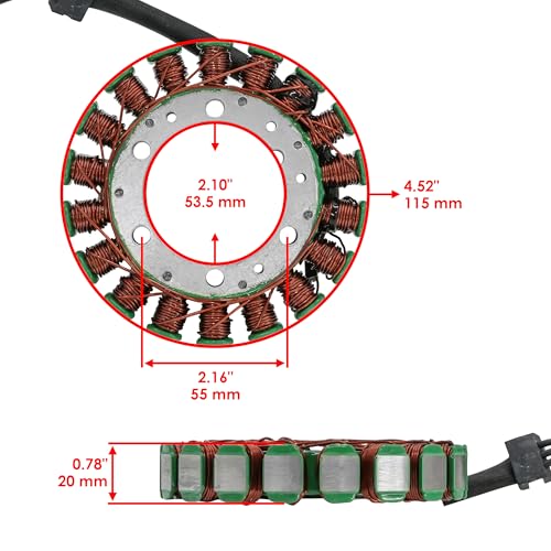 Caltric Stator Regulator Gasket Compatible with Kawasaki Ninja 600 Zx-6R Zx6R Zx600-J 2000 2001 2002