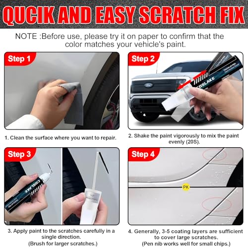 Touch Up Paint(Hot Pepper Red Metallic Tinted Clearcoat(EA/M7403A) for Ford - color: Hot Pepper Red Metallic Tinted Clearcoat(EA/M7403A) for 2024 Bronco/2024 Maverick/2024 Ranger