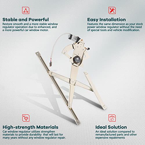 FINDAUTO 741-672 Power Window Regulator for 1991-2001 for Ford for Explorer - size: Front Right