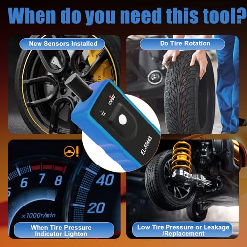 EL-50448 TPMS Relearn Tool with Battery, FIRSTOOL OEC-T5 TPMS Reset Tool TPMS Tire Sensor for GM, Auto TPMS Programming Tool, Tire Pressure Sensor Programming Tool for GM/Buick/Chevy Series Vehicles