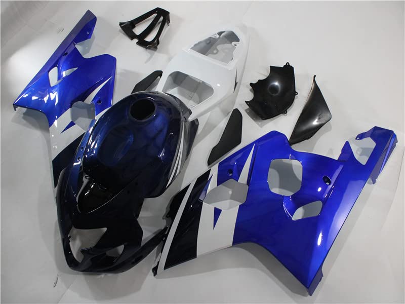 YTL Blue White Full Fairing Fit for Suzuki 2004-2005 GSXR 600/750 - color: 021 Blue White