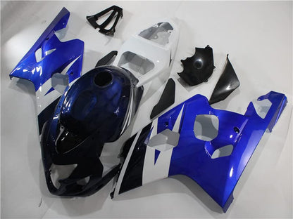 YTL Blue White Full Fairing Fit for Suzuki 2004-2005 GSXR 600/750 - color: 021 Blue White