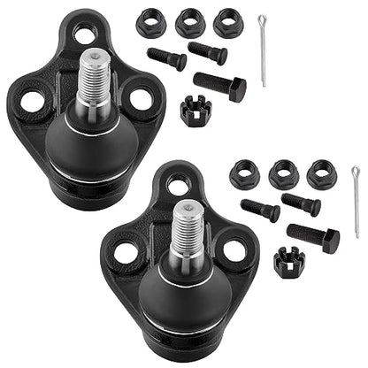 K9756 ES2382 EV303 Front Inner & Outer Tie Rod Ends Lower Ball Joints for Chevrolet Prizm 1998-2002 Geo Prizm 1996-1997 Toyota Corolla 1996-2002, Pack of 6