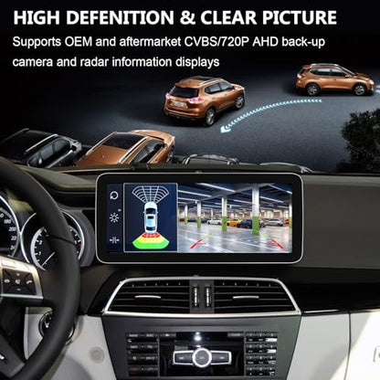 12.3" Linux CarPlay Screen for Mercedes-Benz C W204 NTG4.5 - style: C NTG4.5