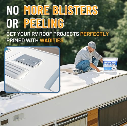 EPDM and TPO Primer White, High-Performance & Multi-Purpose RV Roof Primer