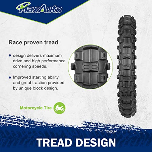 MaxAuto Motocross Rear Tire 90/100-16 Dirt Bike Tire 90/100-16