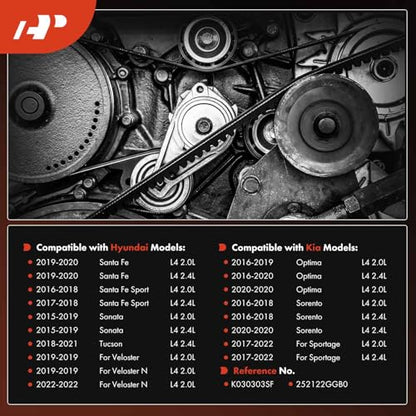 A-Premium Stretch Fit Water Pump Serpentine Belt 3-Rib 30.35 In
