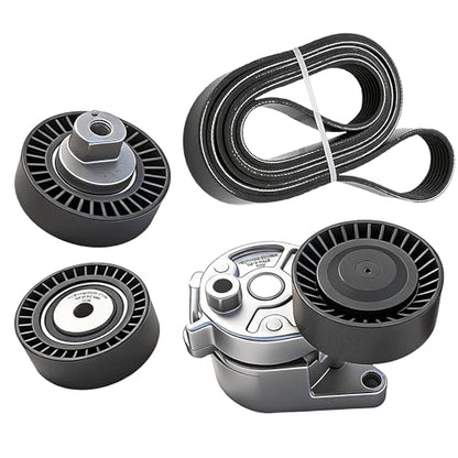 Serpentine Belt Kit With Tensioner And Idler Pulley For BMW 323Ci 325i 328i - size: BMW 3-Series, 5-Series, M3, X5, Z3/4(1991-2008)