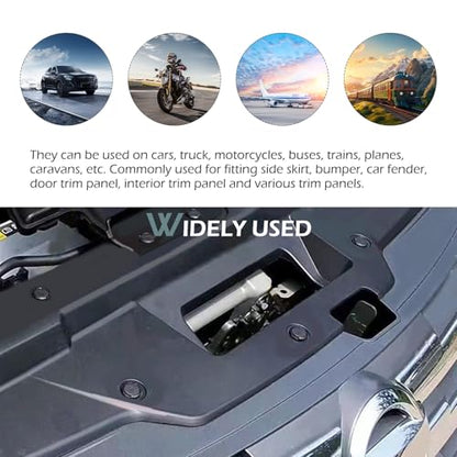 20PCS Bumper Fastener Rivet Clips, Front Bumper & Radiator Support Retainer Clips, Plastic Push Fender Liner Clip, OEM 01553-09321, Compatible with Nissan Maxima Versa Altima & Infiniti