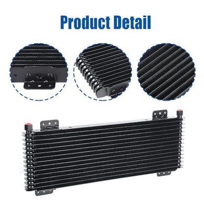 LokoCar Low Pressure Drop Transmission Oil Cooler LPD47391 40,000 GVW Black