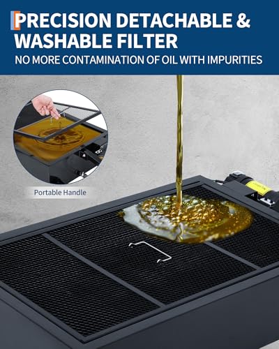 20 Gallon Low Profile Oil Drain Pan with 12V Electric Pump, Large Capacity Rolling Oil Change Tank, 8.2ft Discharge Hose & Folding Handle for Trucks, Buses, RVs and Cars - color: Black, size: 20 Gallon with 12V Electric Pump