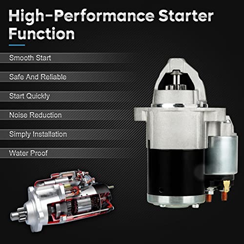 New Starter Fit for Jeep Patriot 2.0 2.4L 2007-2017, Compass 2L 2.4L 07-17, for Dodge Caliber 1.8 2.0 2.4L 2007-2012, Journey 2.4L 2009-2020, Avenger 2.4 2008-2010, for Chrysler Sebring 2.4L 2007-2010