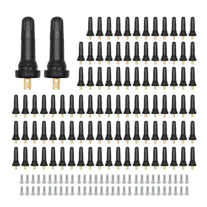100Pcs 17-20008 TPMS Tire Pressure Sensor Valve Stem 20008 20018 Replacement for GMC Cadillac Chevy Ford Dodge Silverado and More