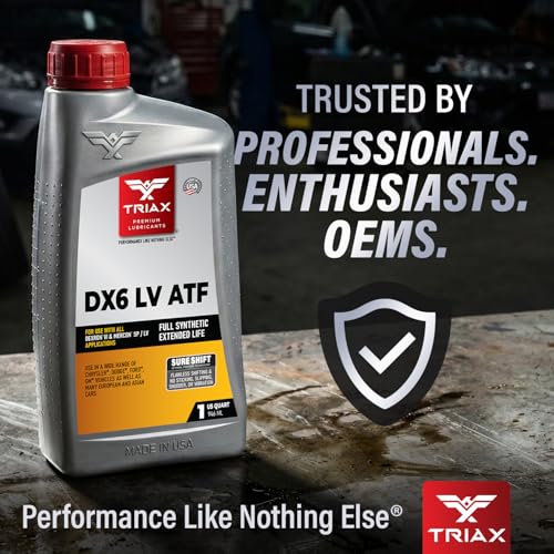 TRIAX DX6 LV ATF - Compatible with Dexron VI and Mercon SP/LV Applications - Full Synthetic, OEM Grade, Low Viscosity, Fill for Life Automatic Transmission Fluid (5 Gallon) - size: 5 Gallon