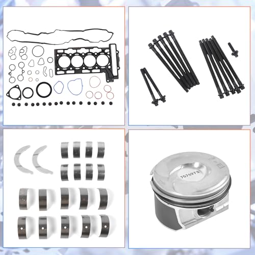 N14 Engine Cylinder Head Gasket Kit w/Pistons (STD) Fits for Mini