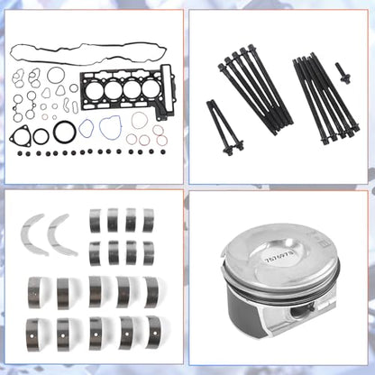 N14 Engine Cylinder Head Gasket Kit w/Pistons (STD) Fits for Mini