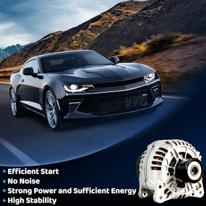 WorldCraft 12V 180A High Output Alternator for Skoda Superb Yeti Dodge Journey - size: 0-121-715-003
