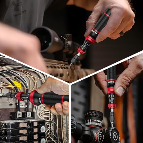 VANPO Torque Screwdriver, 10-70 In-lb, 24 Piece, Click Style for Gunsmith - size: 10-70 inlb