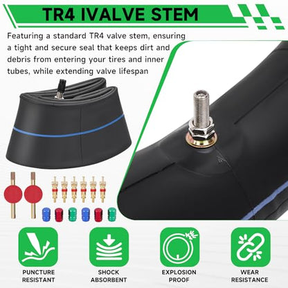 90/100-14" 2.75/3.00-14 Motorcycle Inner Tube TR4 Staight Valve Stem for 110cc 125cc KLX125 KLX140 KX85 TTR125 YZ80 YZ85 RM80 CR80 CT90 DRZ125 TaoTao DB17 Dirt Bike Off Road Motocross Heavy Duty - size: 2.75/3.00-14" 2pcs