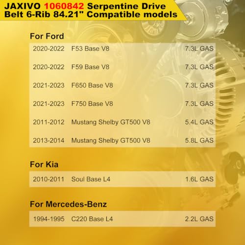6PK2139 Serpentine Belt V-Ribbed Drive Belt 6-Rib 84.2" Length - size: 6PK2139-2139mm belt